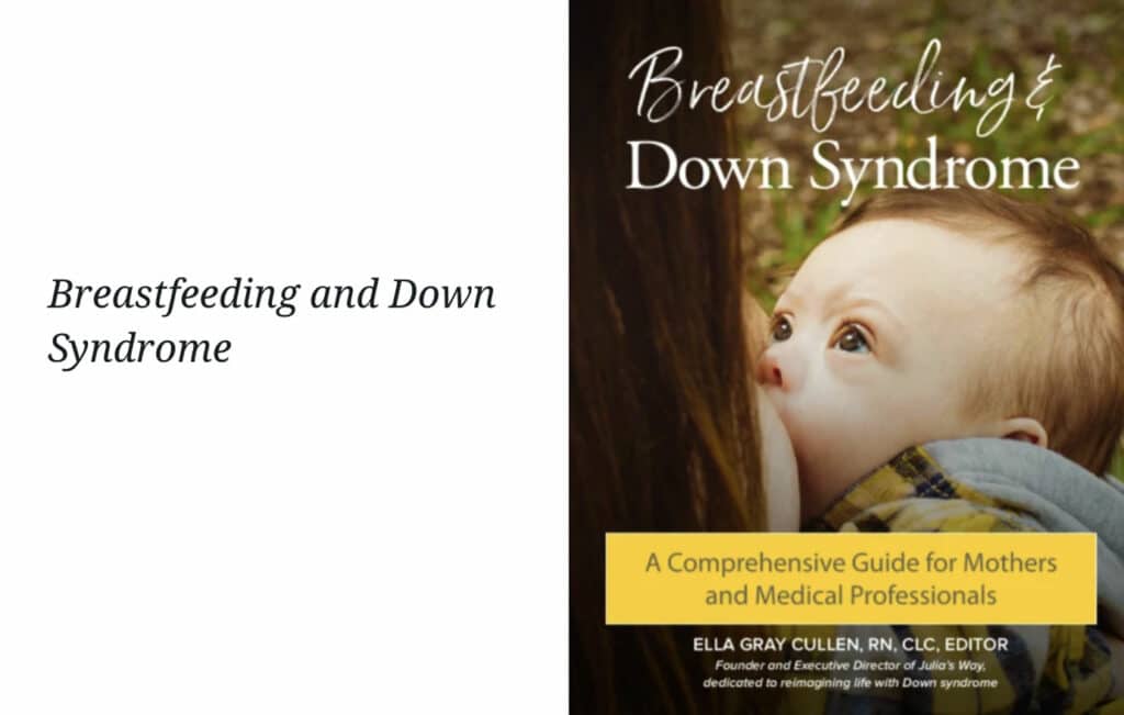 bilde av boken breastfeeding and down syndrome