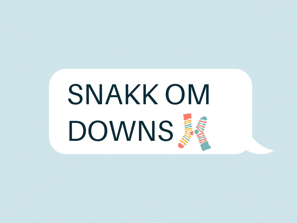 "Snakk om Downs" illustrasjonsbilde