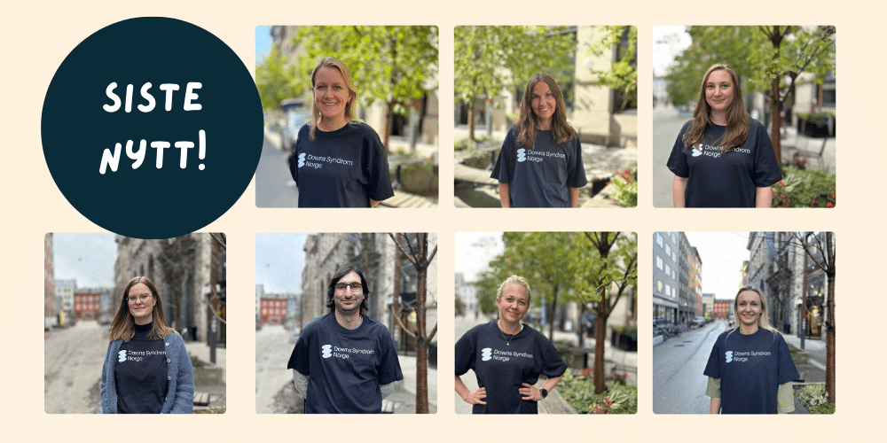 Bilde av de sju personene som jobber i administrasjonen