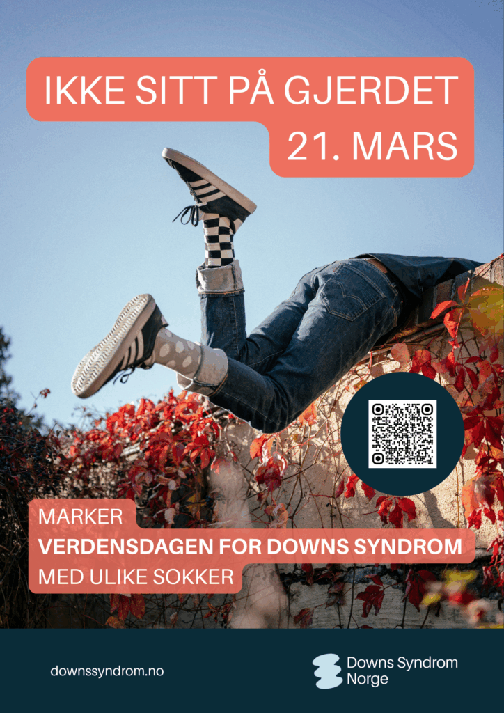 plakat Verdensdagen for Downs syndrom 21. mars