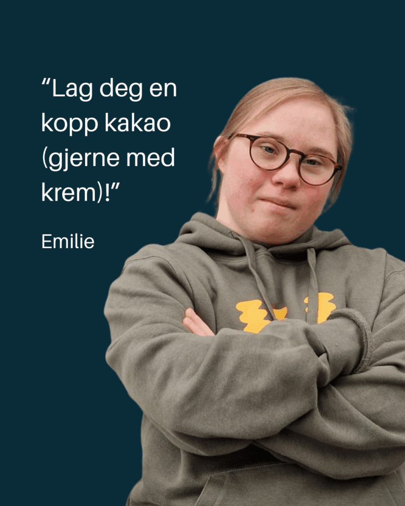 Kvinne med Downs syndrom