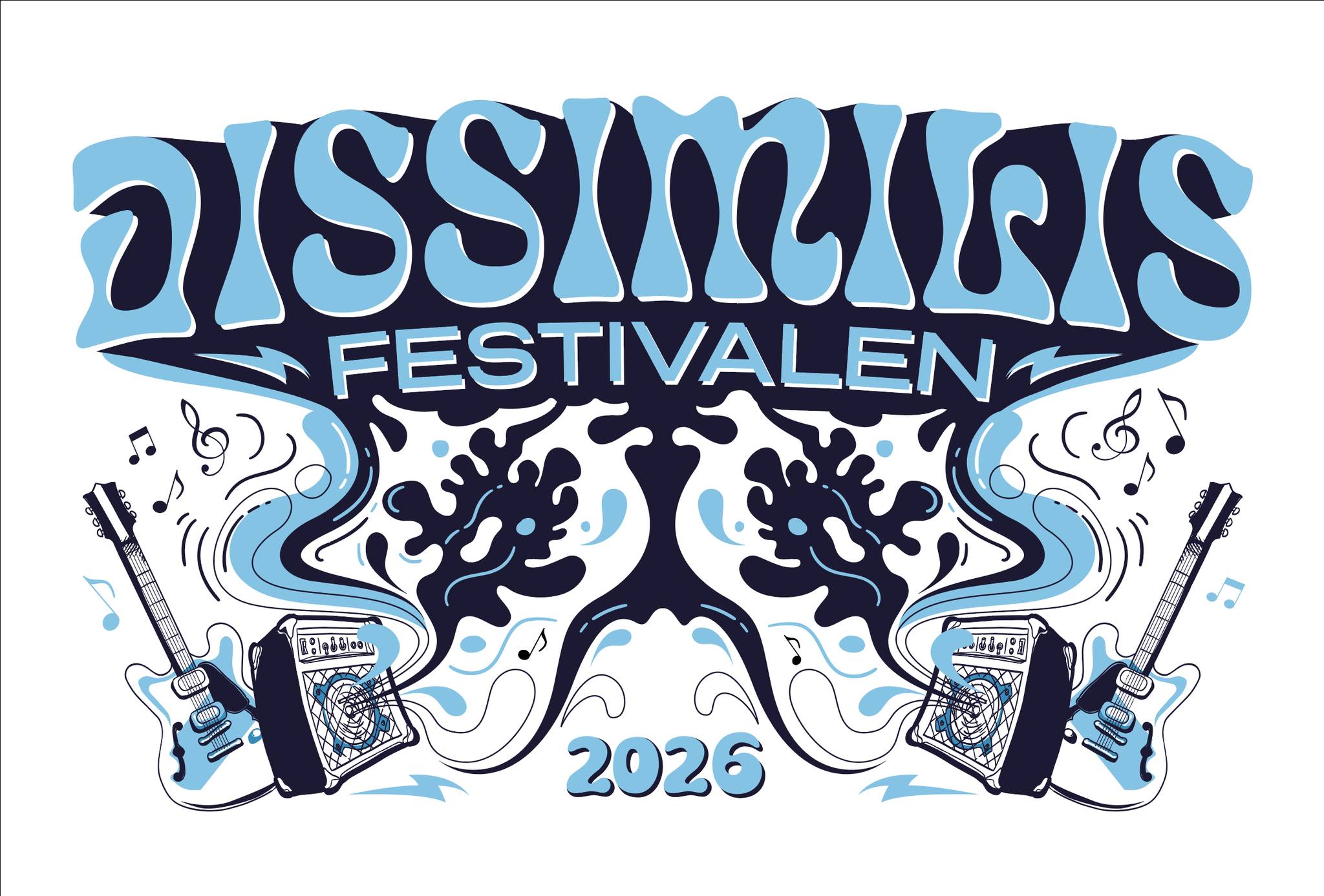 Plakat med teksten "Dissimilisfestivalen 2026"
